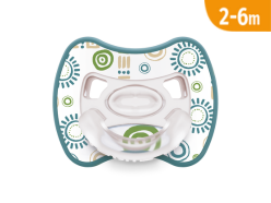 Ciuccio super leggero Glee - Sun bianco 2-6m