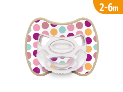 Ciuccio super leggero Glee - Dots rosa 2-6m