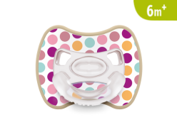 Ciuccio super leggero Glee - Dots rosa 6m+