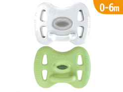 Ciucci tutti morbidi Joy 0-6m - Pack Trasparente/Pistacchio