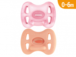 Ciucci tutti morbidi Joy 0-6m - Pack Rosa Trasparente/Rosa
