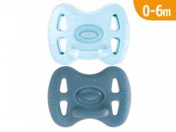 Ciucci tutti morbidi Joy 0-6m - Pack Azzurro Trasparente/Avio