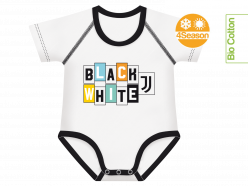 Body neonato Juventus estensibi 0-36m - Black White