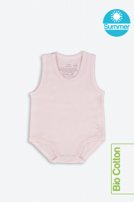 Body neonato estivo cotone biologico rosa