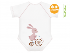 Body neonato cotone biologico - Go!Go! - Coniglio