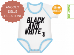 Body neonato Juventus estensibile 0-36m - Black and White