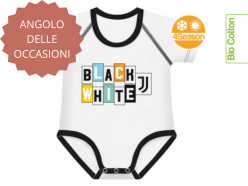 Body neonato Juventus estensibile 0-36m - Black White