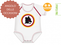 Body neonato AS Roma estensibile 0-36m - Lupetto