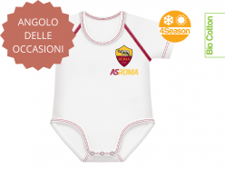 Body neonato AS Roma estensibile 0-36m - Scudetto