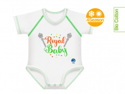Body neonato cotone biologico - Royal Baby