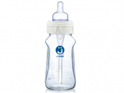 Biberon in vetro antiotite e anticoliche 260 ml - J BIMBI Super Glass