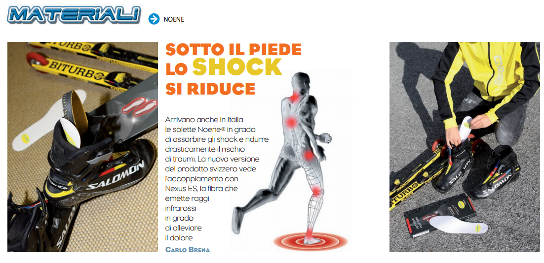Test della rivista SCI FONDO: "Sotto il piede lo shock si riduce"
