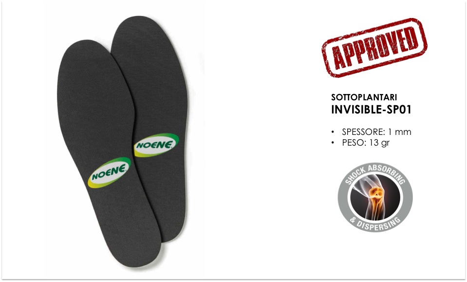 Sottoplantari antishock INVISIBLE-SP01: un concentrato di tecnologia unico al mondo!