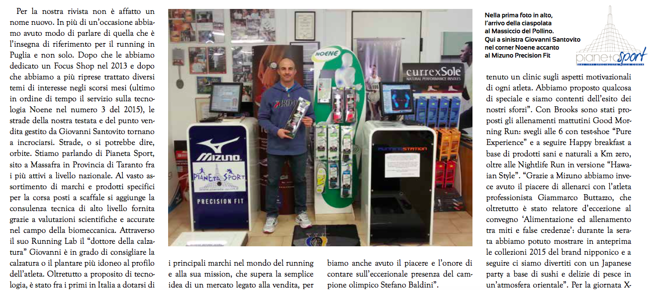 Pianeta Sport su Running Magazine, a proposito delle nostre solette ;)