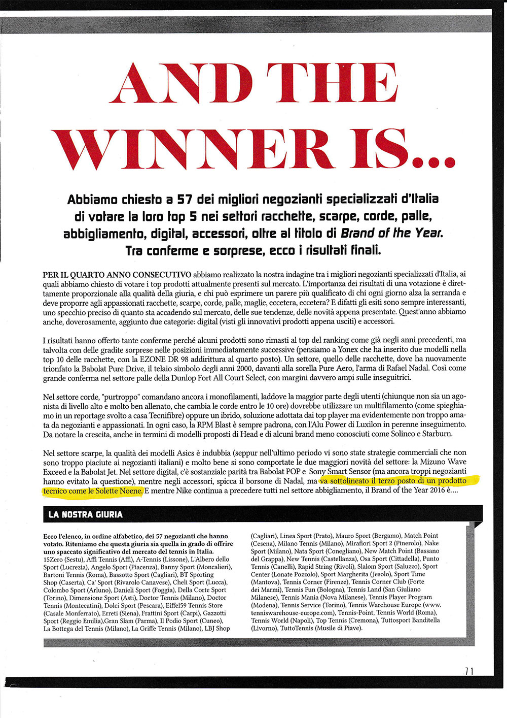 The Playbook di Tennis Best Magazine