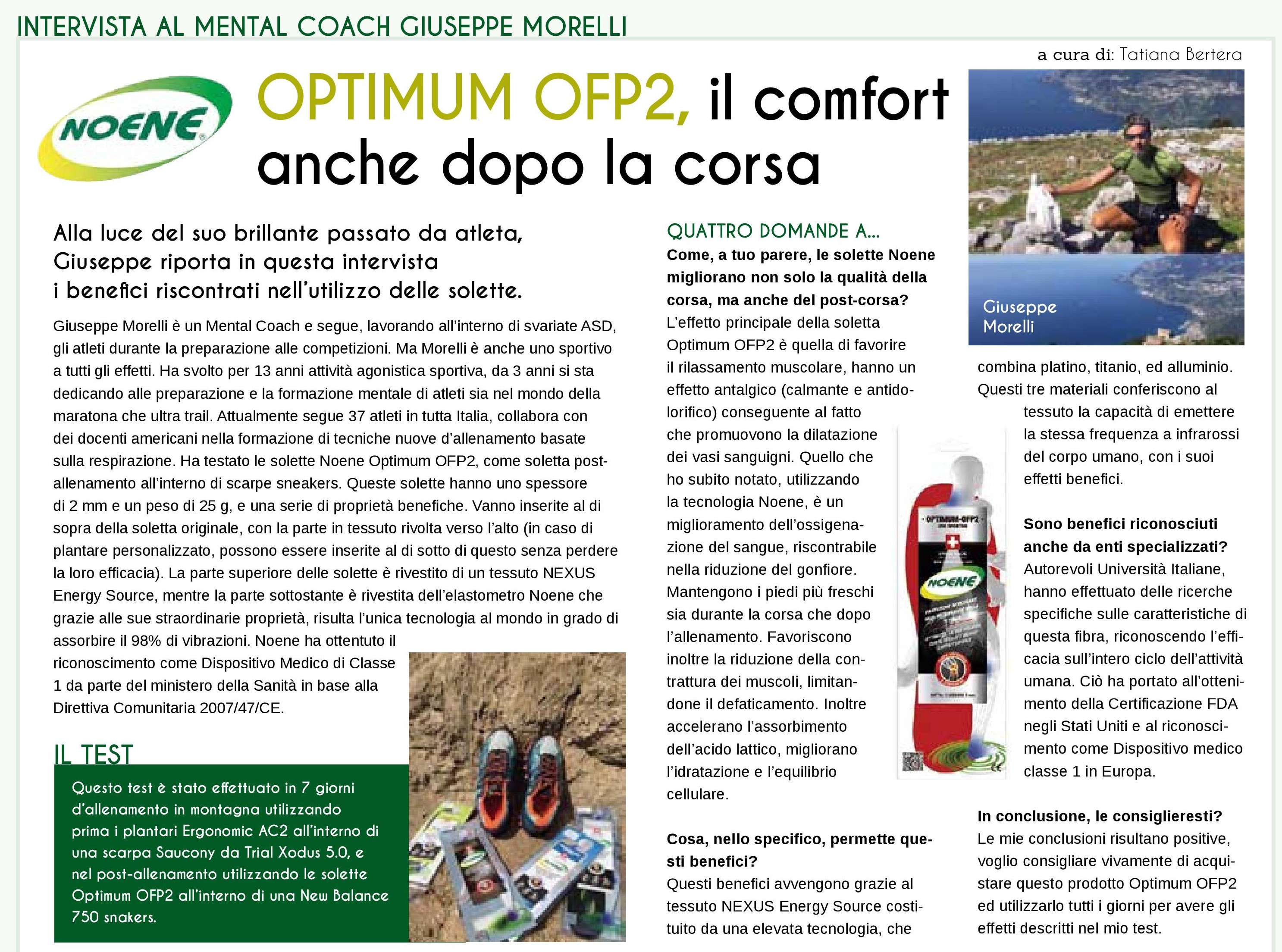 Outdoor Magazine 6/2016 - Intervista a Giuseppe Morelli